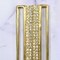 Elegant Golden Sparkling Rhinestone Connector For Clothing Bags DIY Crafts 3 Inch